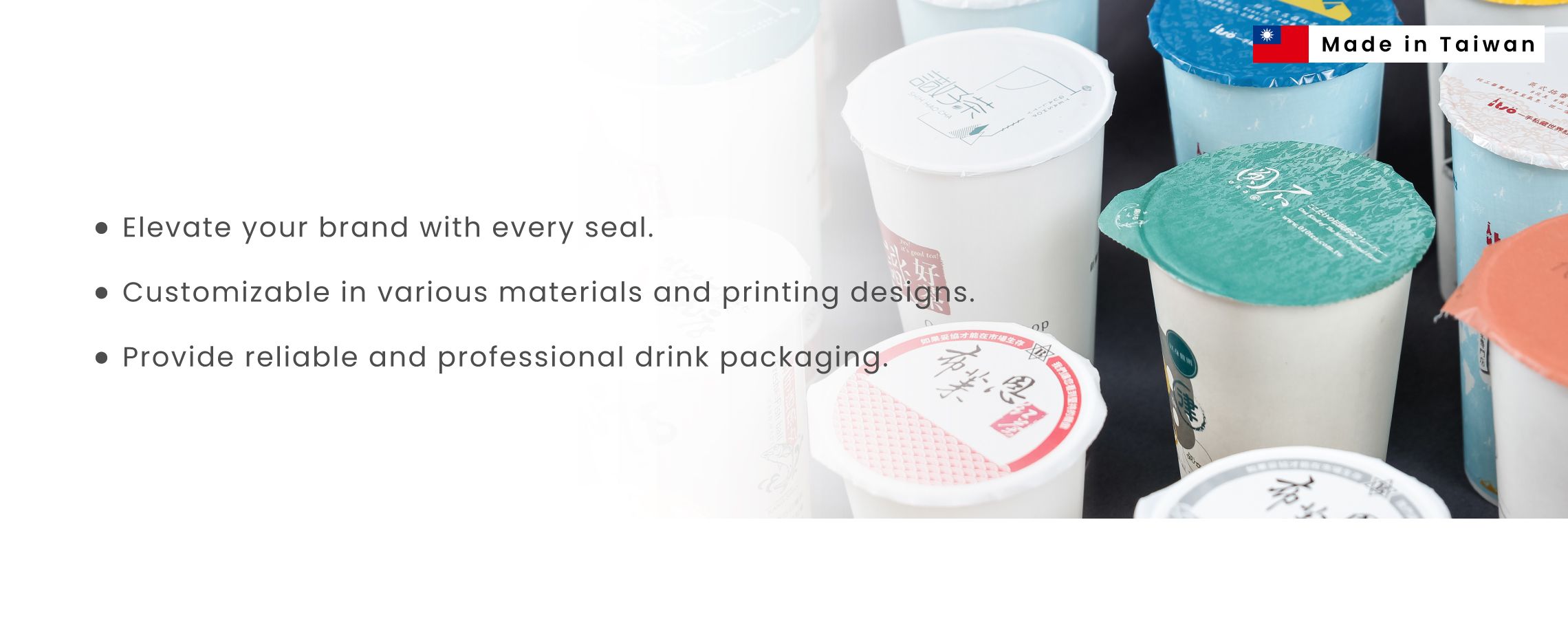 Bubble Tea Cup Sealing Films - Customized sealing film for bubble tea cup