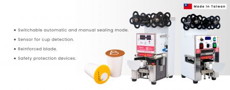 Cup Sealers - suitable for bubble tea, coffee, ice cream, yogurt, and more.