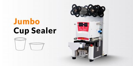 Jumbo Cup Sealers - Suitable for diameter 100 to 140mm.